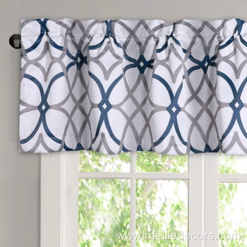 Rod Pocket Curtains Set Short Curtain Windows